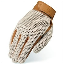 Heritage Gloves Crochet Riding Glove - Tan - Size 5