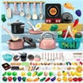 thumbnail image 1 of 71PCS Kids Large Pretend Kitchen Cookware Playset, Plastic Little Chef Role Play Toy, Educational Birthday Holiday Gift for Toddler Boys Girls Ages 3+, 1 of 10