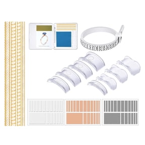 71Pcs Rings Size Adjuster for Loose Rings Invisible Rings Resizer Spacer Self-Adhesive Sheets Guards to Make Rings Smaller