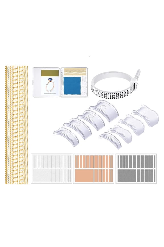 71Pcs Rings Sizer Adjuster for Loose Rings Invisible Rings Guards Resizer for Women Men Jewelry Sizer Rings Spacer Tight