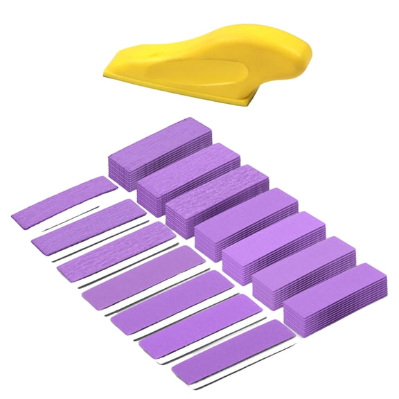 71Piece Heavy Duty Aluminum Sanding Sheets Sanding Block Detail Sander Paper for Efficient Surfaces Preparation