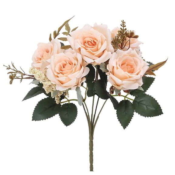 71cm Flannel Rose Artificial Flower, Realistic Silk Rose Stem for Wedding Bouquet, Home, Office, Garden & Event Decoration, Single Stem