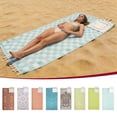 thumbnail image 1 of 71in 2026 Summer Edition Lightweight Flat Weave Beach Towel, Breathable Quick Dry Sand-Free Pre-Washed Towel, Multi-Pack Option for Pool, Travel & Outdoor Vacation, 1 of 7