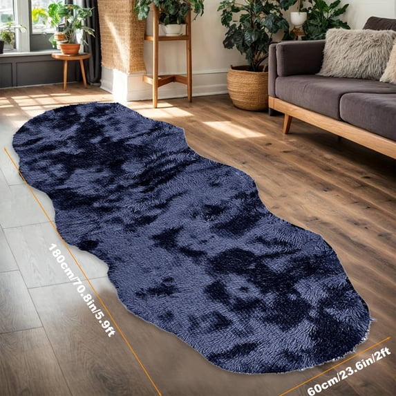 71in Extra Large Runner Rug 5.9ft Long Plush Carpet for Bedroom Bathroom Living Room, Soft Shaggy Floor Mat with Non Slip Backing, Washable Absorbent Doormat for Hallway Kitchen, 1 Pack