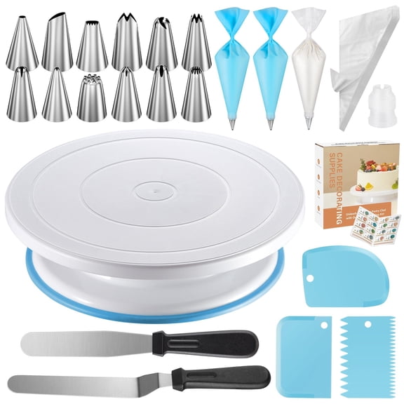 71pc Blue Cake Decorating Bakeware Kit