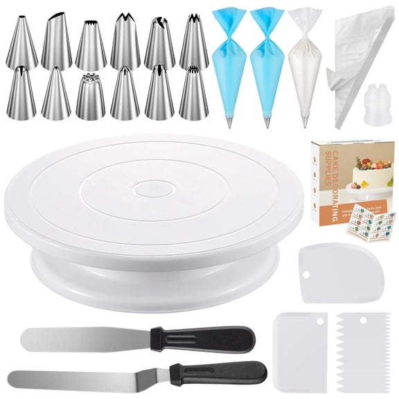 71pc White Cake Decorating Bakeware Kit