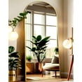 thumbnail image 1 of 71x27 Inch Arched Floor Mirror - Full Length Gold Standing Mirror for Bedroom, Living Room, Dressing - Tall Leaner Mirror with Arch Design, Wall or Free-Standing Decor, 1 of 13