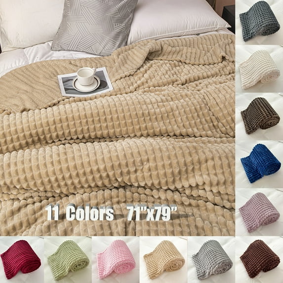 KOYPTL 71x79In Jacquard Weighted Throw Blanket for Adults Sleep,Fluffy Sherpa Fleece Flat Sheet,Soft Warm Blanket for Bed Couch Sofa Household Winter Holiday Bedroom Living Room Decorations Khaki