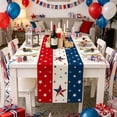 thumbnail image 1 of 72.05x12.99 Inch Independence Day Tablecloth, Waterproof Fabric Cover, Patriotic Printed Mat, Large Decor Cloth for Home Party Dining Room, 1 of 6