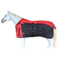 thumbnail image 1 of 72"  1200D Turnout Lightweight Bellyband Rain Horse Winter Blanket Sheet 386B, 1 of 5