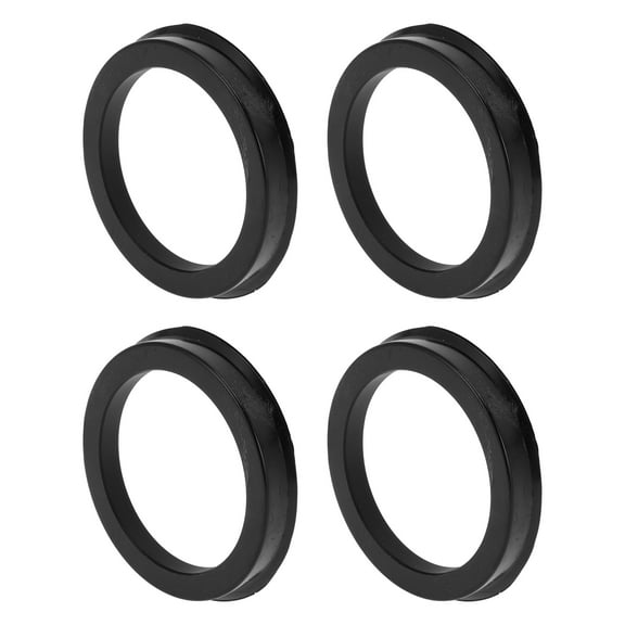 72.1mm to 56.1mm Car Wheel Hub Centric Rings Black Polycarbonate Wheels Center Shaft Shock Absorbing Hubrings 4 Pcs