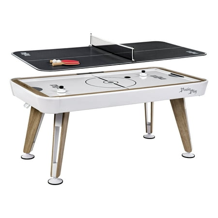 72" 2-in-1 Combo Game, Air Hockey, Table Tennis Table Top, by Hall of Games