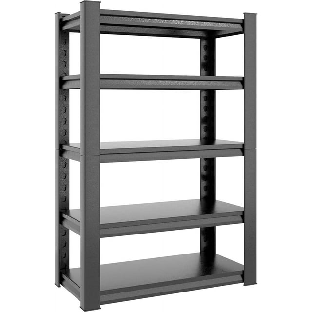 72" H Garage Shelving 2500LBS Heavy Duty Storage Shelves Adjustable 5