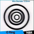 thumbnail image 1 of 72.39x5.33 (10pcs) - Nitrile Gasket Washers, NBR Rubber O-Ring for Automotive Vehicle Repair, Professional Plumbing, Air Gas Connections WD, 1 of 3