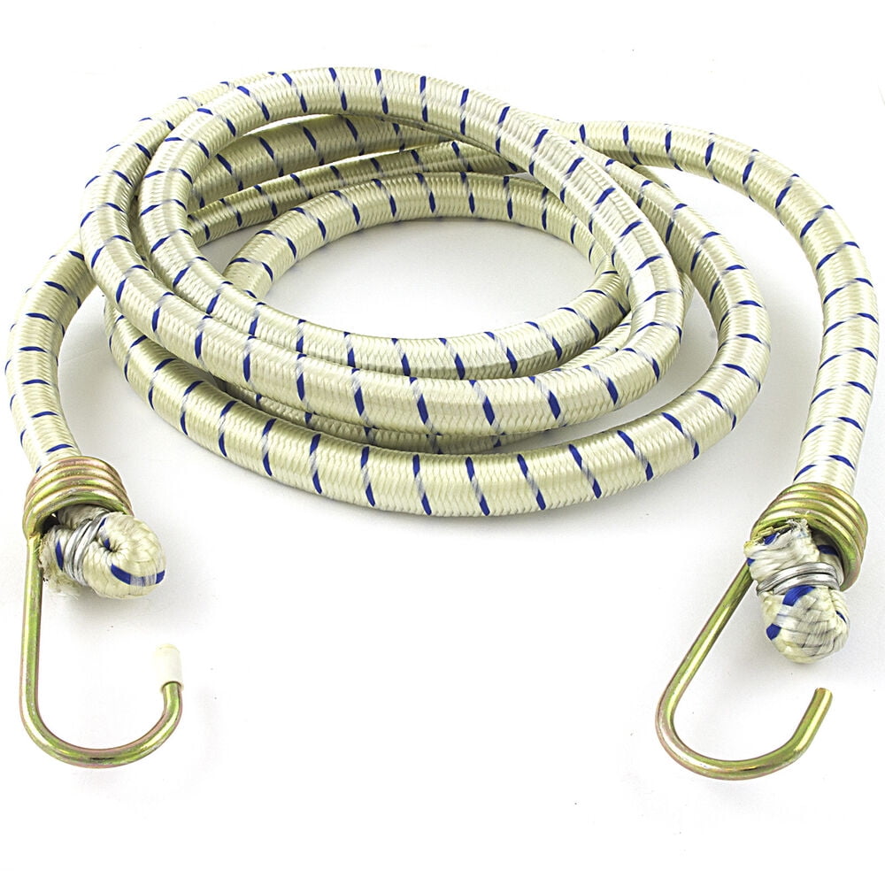 72" (6' ft) HEAVY DUTY RUBBER BUNGEE CORD STRAP w/ HOOKS Elastic Tarp