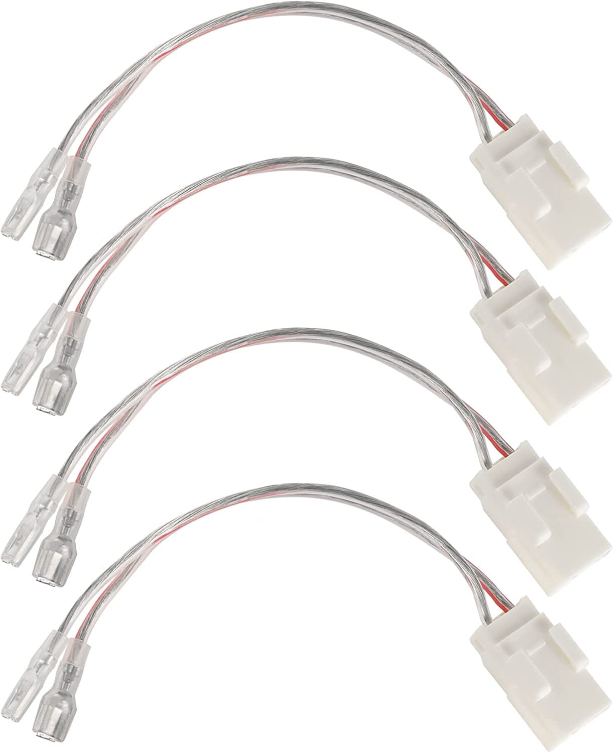 72-6514 Car Speaker Wiring Harness Connector Adapter Compatible with Dodge Ram 2000-2020, Chrysler 2004-2017 Front Rear Door Speaker Wire Cable Plug 4 PCS