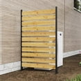 thumbnail image 1 of 72.8"H x 38.5"W(1 Panel) Cedar Wood Privacy Screen, Outdoor Privacy Walls, Privacy Wood Fence for Pool Equipment Enclosure, Trash Can Enclosures, Air Conditioner Fence, 1 of 6