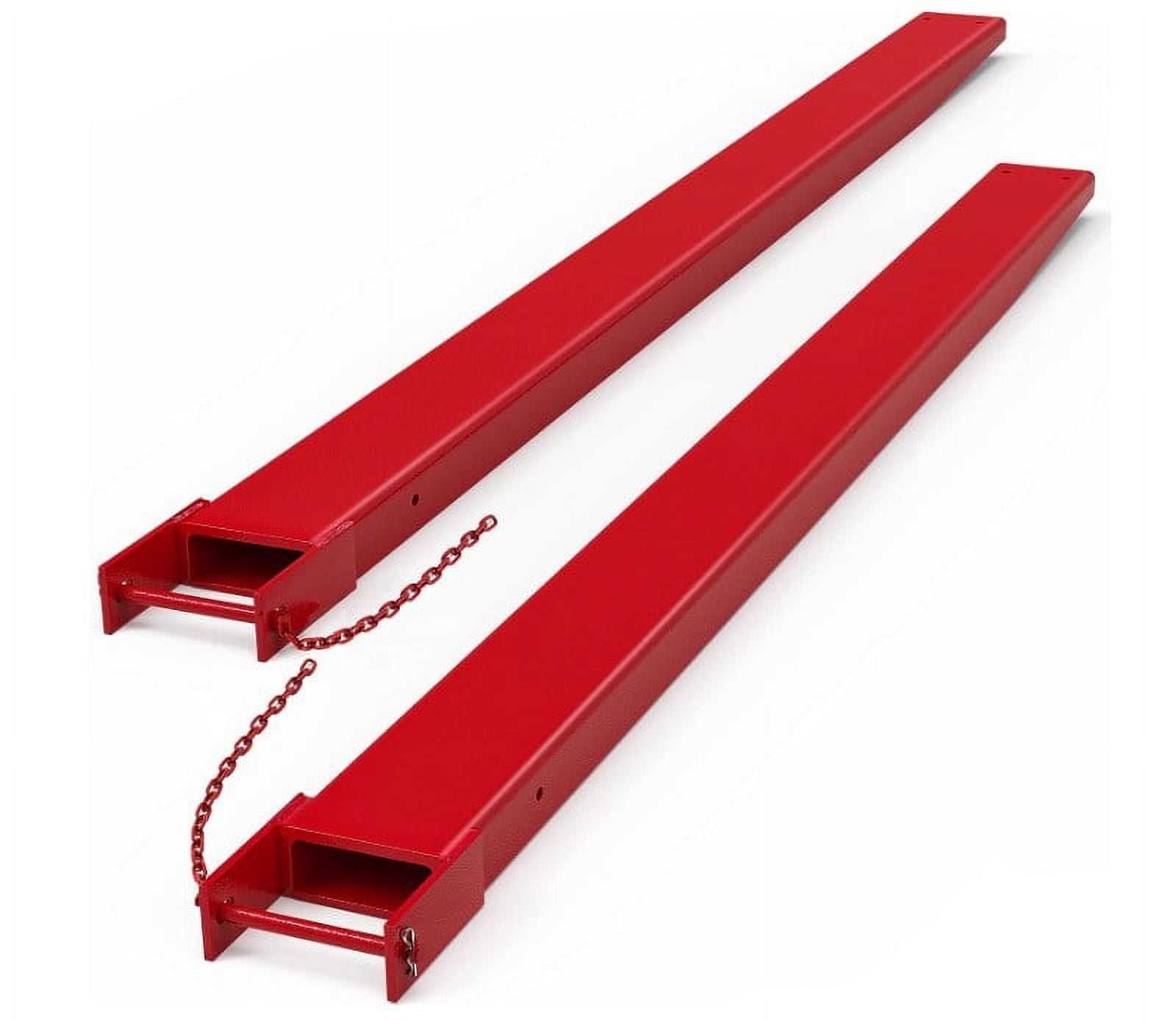 72/84/96inch Pallet Fork Extension with Tire Chain, HeavyDuty Steel
