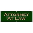 thumbnail image 1 of 72" ATTORNEY AT LAW BANNER SIGN lawyer attorney justice prosecute counsel, 1 of 4