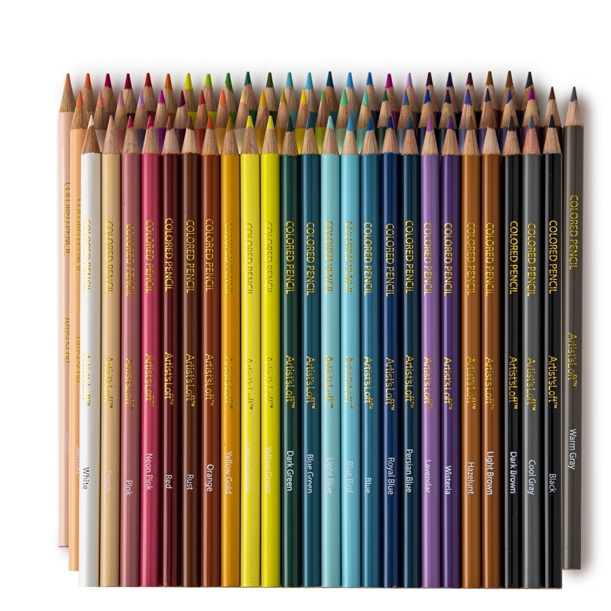 72 Assorted Colored Pencils by Artist's Loft - Use for Coloring - Drawing - Illustration - and Sketching - 1 Pack