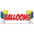 thumbnail image 1 of 72" BALLOONS BANNER SIGN helium party birthday foil latex animals clown air, 1 of 4