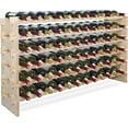 72 Bottles Stackable Modular Wine Rack, 6Tier 72 Slots Floor Wine