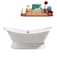 thumbnail image 1 of 72" Cast Iron R5180CH Soaking freestanding Tub and Tray with External Drain, 1 of 7