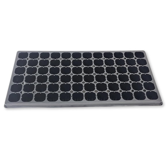 72 Cell Plug Seed Starting Tray – Heavy-Duty Plant Germination and Propagation Tray - 5 Packs