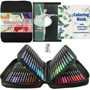 72 Colored Pencils Set,Artist Color Pencil Kit for Adult Coloring Drawing Sketching|Soft Core,Oil Based Coloured Pencil,Coloring Book,Sketchpad,Sharpener,School Supplies