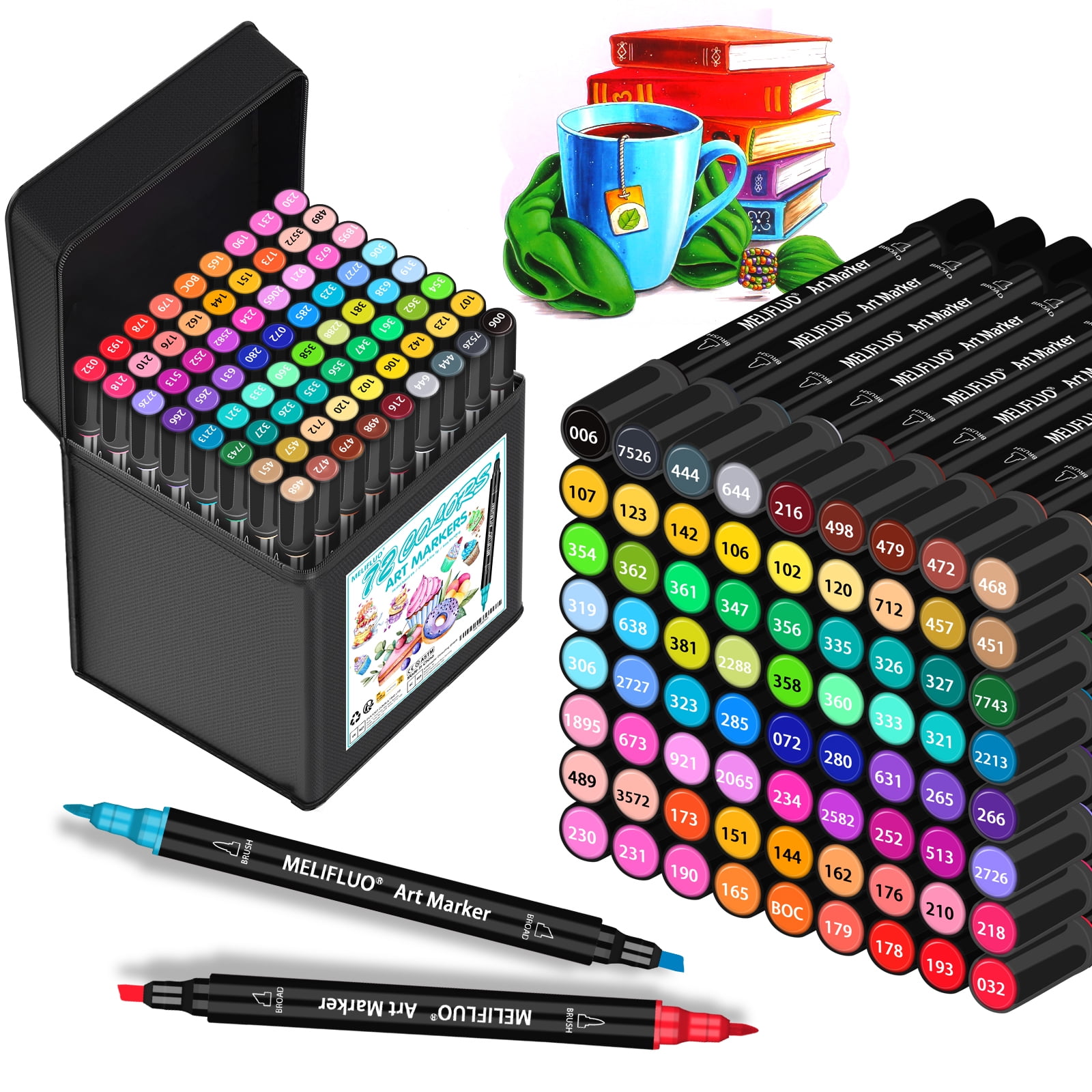 Art Marker 12-60 Colors/bag Alcohol Felt Pen Dual Tips Manga Sketching  Markers School Supplies For Drawing Sketching - Art Markers - AliExpress