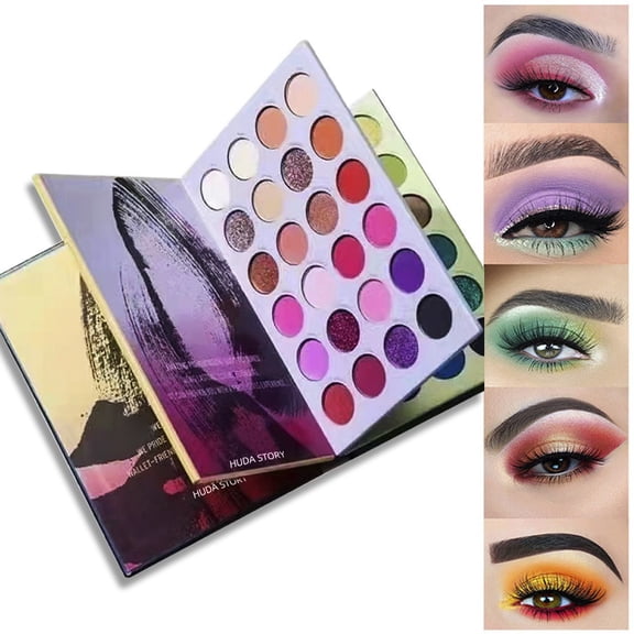 72 Colors Eyeshadow Palette 3 Layers High Pigmented Matte Shimmer Metallic Eyeshadow Pallet Pearl Matte Wet Powder Eyeshadow Tray