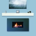 thumbnail image 1 of 72" Contemporary White MDF Mantel Shelf, 1 of 1