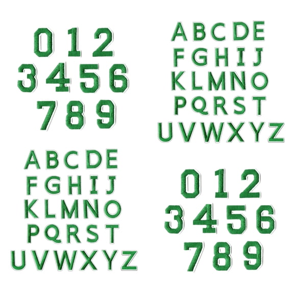 72 Count Sturdy Embroidered Letter Applique Patches for Clothing Repair Craft Projects and Decoration