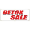 thumbnail image 1 of 72" DETOX SALE BANNER SIGN cigarettes liquor drugs smoke rehab, 1 of 4