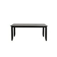 thumbnail image 1 of 72" Distressed Black and Gray Rectangular Wooden Extendable Dining Table, 1 of 2