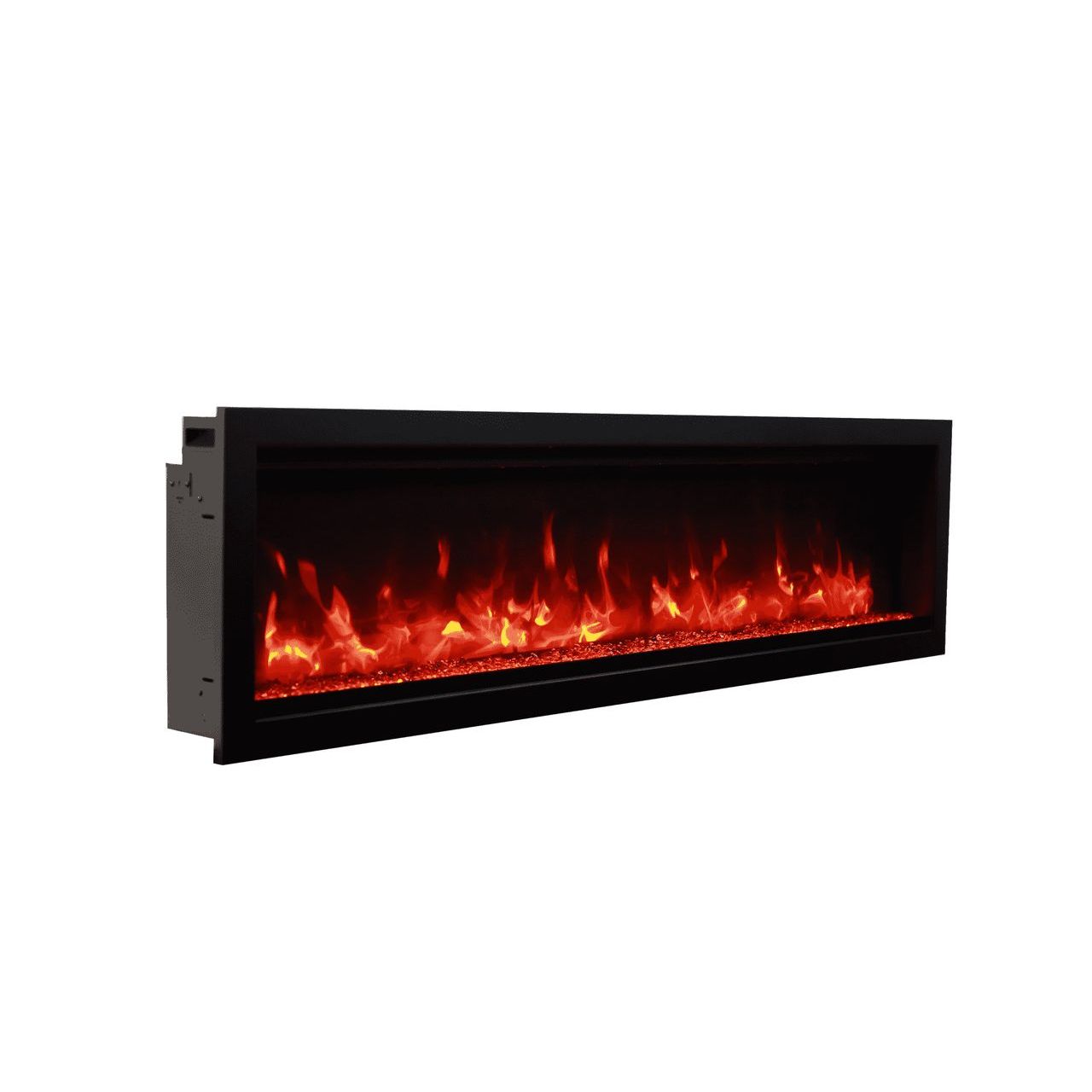 72" Electric Unit with 81" x 23" White Glass Surround