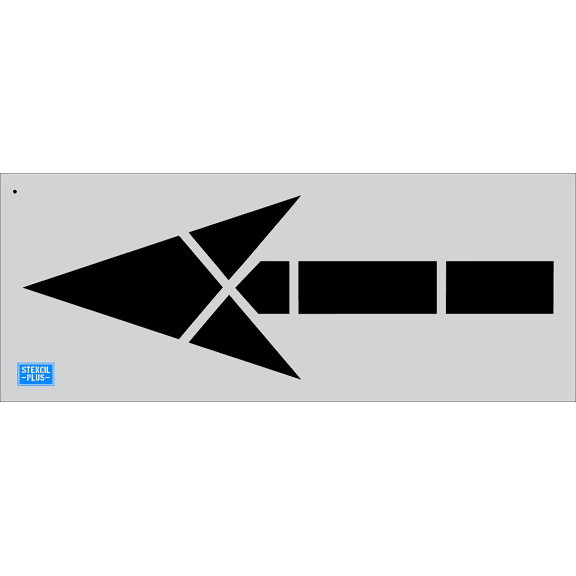 72" FHWA/DOT Straight Bike Lane Arrow Pavement Marking Stencil Thickness: .100