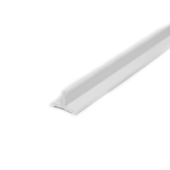 72" Flat White Vinyl Bottom replacement Track for Sliding Screen Door, Flat T-Shape Rail for Patio Sliding Door, Repair Kit for Smooth Gliding, UV-Resistant PVC, 1-Pack