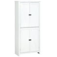 thumbnail image 1 of 72" Freestanding 4-door Pantry For Kitchen, White - 4 Storage With Adjustable Shelves Efficient Organization Of Items Kitchen 4 Doors Shelving Options Cookbooks, Dry Goods, And Arrangement Management, 1 of 5