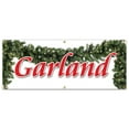 thumbnail image 1 of 72" GARLAND BANNER SIGN x-mas xmas trees decor wreaths santa holiday Christmas fresh, 1 of 4