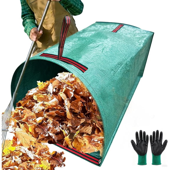 72 Gallon Leaf Collector, Reusable Leaf Bag, Dustpan-Type Yard Garden Bag | Heavy Leaf Pick up Tool Collapsible Lawn and Leaf Bag, Garden Yard Waste Container for Leaves, Lawn Debris, Grass Clippings