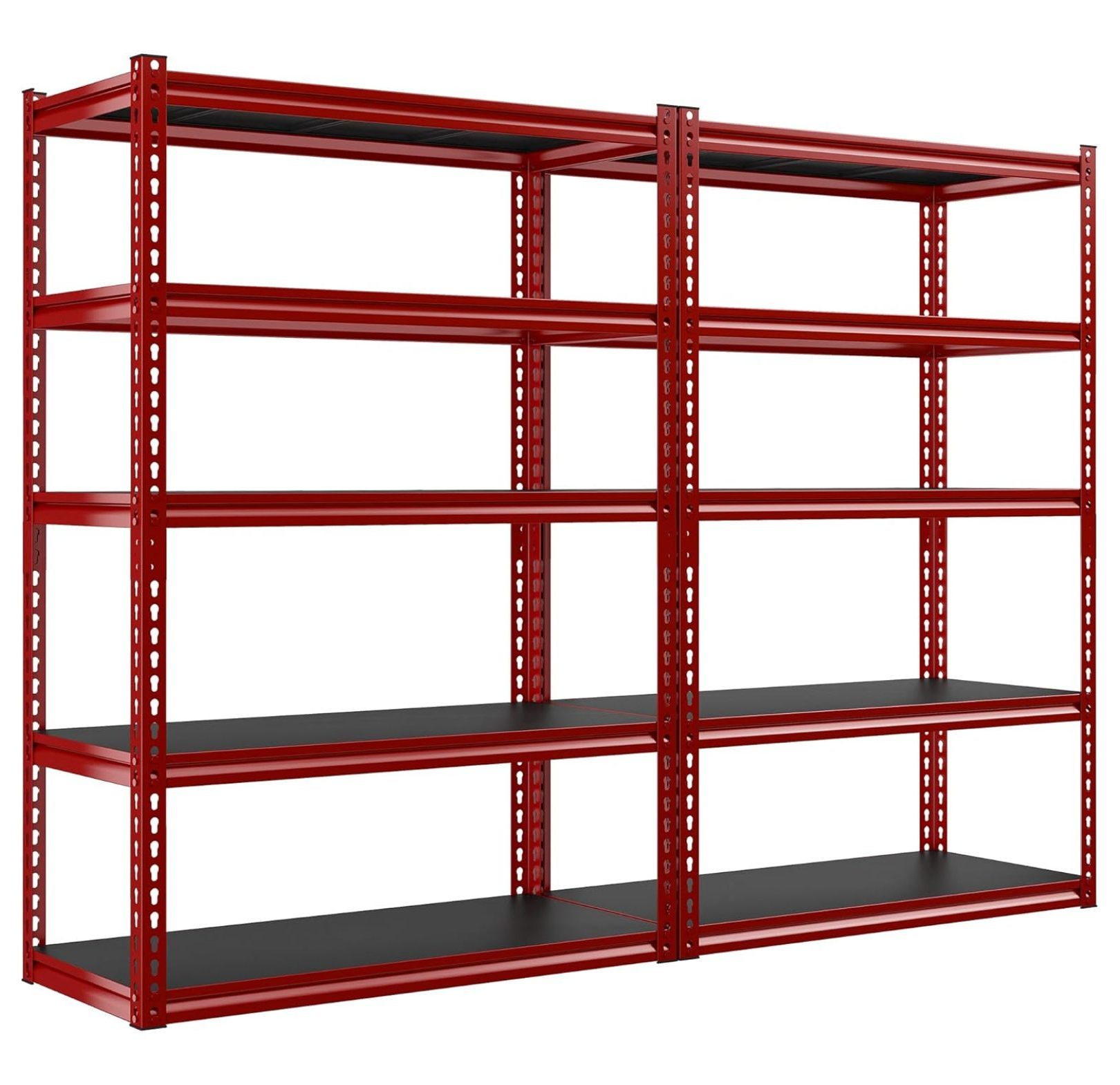 72" Garage Shelving,5 Tier Metal Shelving for Garage Storage Shelves Shelving Unit for Basement