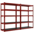 72" Garage Shelving,5 Tier Metal Shelving for Garage Storage Shelves
