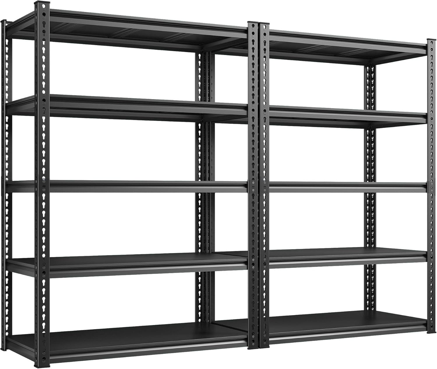 6-Tier Heavy Duty Metal Storage Shelves - Adjustable Garage Shelving Rack, Holds 500-2100 Lbs