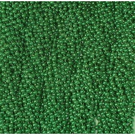 72 Green Mardi Gras Gra Beads Necklaces Party Favors 6 Dozen Lot