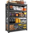 72" H36" W AllMetal Garage Shelving Unit and StorageEasy Assembly