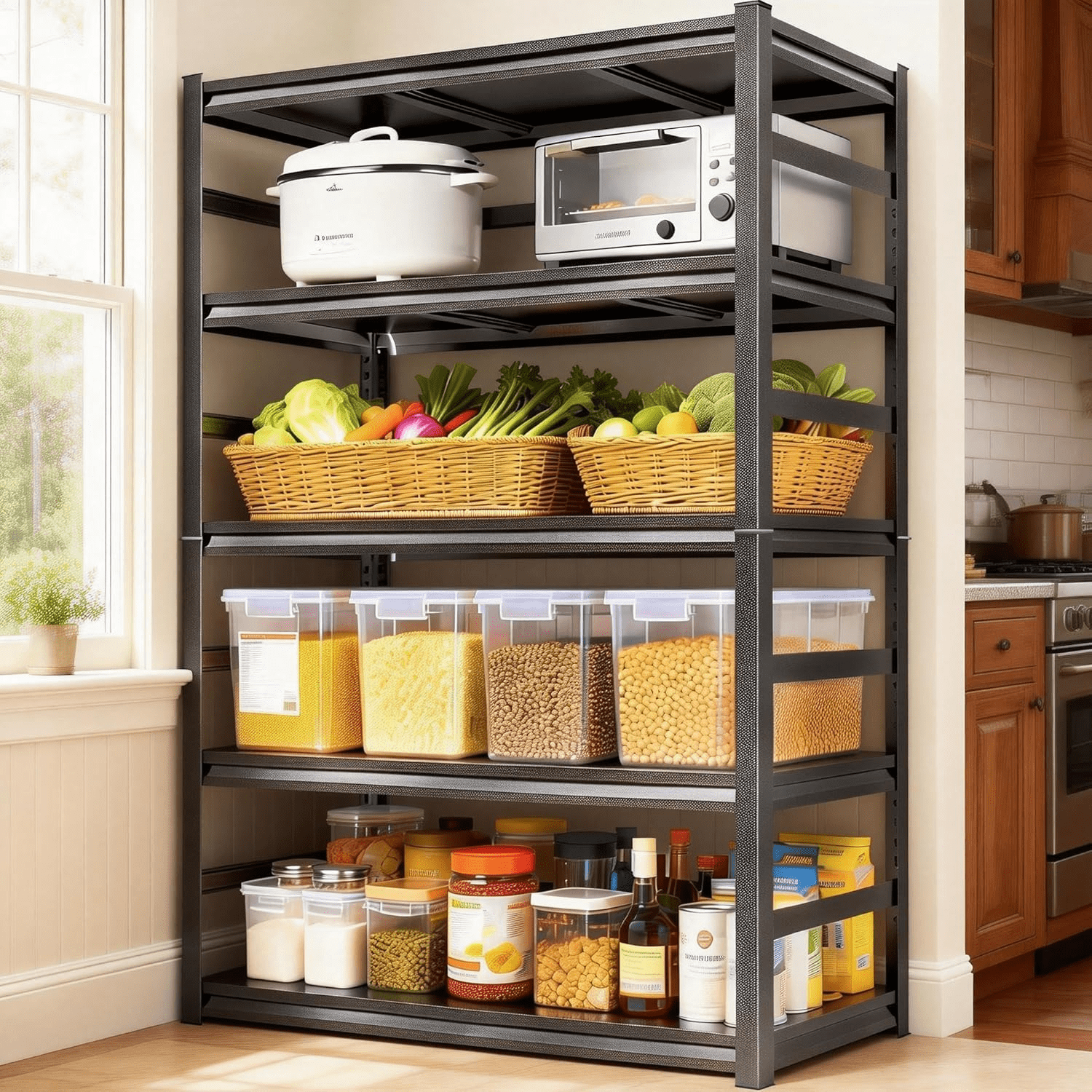 Wire Shelving Unit, 18