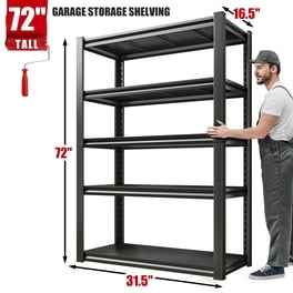 https://i5.walmartimages.com/seo/72-H-5-Shelf-Garage-Shelving-Heavy-Duty-Storage-Shelves-2000Lbs-Standing-Metal-Shelf-Rack-Adjustable-Industial-Unit-Home-Kitchen-Pantry-31-5-W-x-16-5_31277d58-639c-483c-a0ef-59f2611f56a4.71bedf10ba5161d1a206dcc6fb98f56e.jpeg?odnHeight=264&odnWidth=264&odnBg=FFFFFF