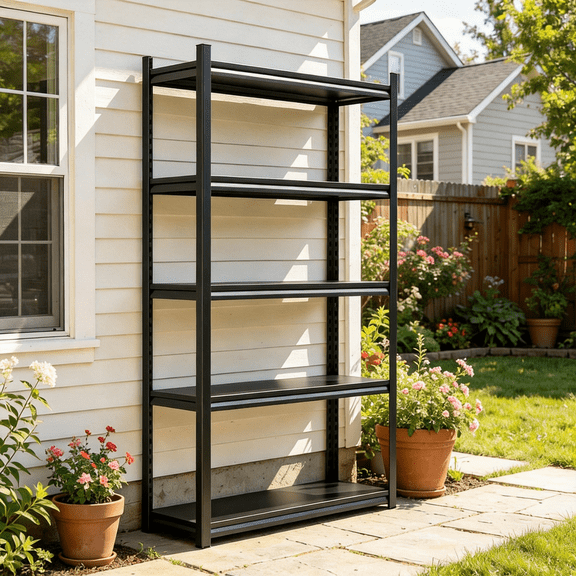 72"H Garage Shelving 5 Tier Shelving Unit,3000Lbs Adjustable Metal Garage Storage Shelves Heavy Duty for Basement,Warehouse,Kitchen,Pantry (72"H X36''W X 18''D)