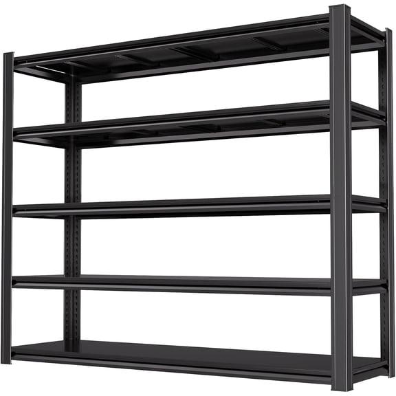 72"H Garage Shelving Heavy Duty Storage Shelves 3500 LBS Adjustable Metal Shelving Uints and Storage for Garage,Warehouse,School,Commercial,Business,62 "W x 24 "D x 72 "H (5T 72*62*24)